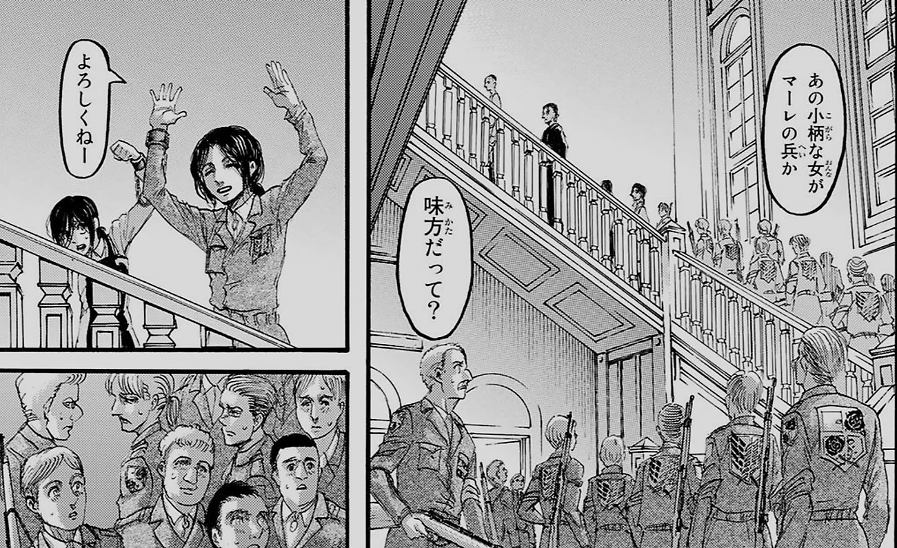 進撃の巨人 AMNIBUS 缶バッジ マーレの戦士 ポルコ ガリアード 進撃の